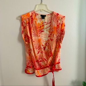 90’s Silk Wrap Top by The Limited